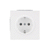 SCHUKO® Steckdose Safety+ mit Schraubklemmen studioweiß - Busch-art linear® 