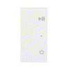 Wippe 2-fach links, mit Symbol "Play/Pause"  Busch-balance® SI   