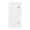 Wippe 2-fach links, mit Symbol "Play/Pause" Busch-balance® SI