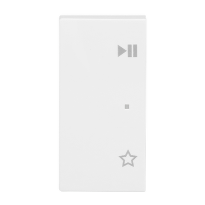 Wippe 2-fach links, mit Symbol "Play/Pause" Busch-balance® SI