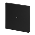 Wippe mit kleiner transparenter Kalotte 1-fach schwarz matt - Busch-art linear®