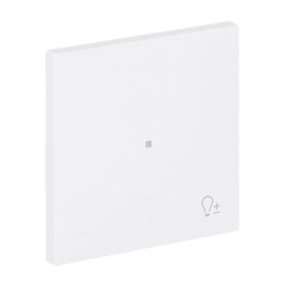 Wippe 1-fach, mit Symbol "Dimmer" studioweiß  Busch-art linear®   