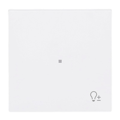 Wippe 1-fach, mit Symbol "Dimmer" studioweiß matt  Busch-art linear®   