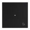 Wippe 1-fach, mit Symbol "Dimmer" schwarz matt  Busch-art linear®   