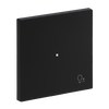 Wippe 1-fach, mit Symbol "Dimmer" schwarz matt  Busch-art linear®   
