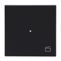 Wippe Symbol "Szene" mit kleiner transparenter Kalotte 1-fach schwarz matt -