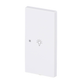 Wippe 2-fach rechts Symbol "Licht" mit kleiner transparenter Kalotte 2-fach