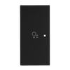 Wippe 2-fach links Symbol "Dimmen" 2-fach schwarz matt - Busch-art linear®