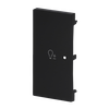 Wippe 2-fach links Symbol "Dimmen" 2-fach schwarz matt - Busch-art linear®