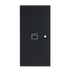Wippe 2-fach links Symbol "Szene" 2-fach schwarz matt - Busch-art linear®