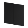 Wippe für Taster, 2-fach schwarz matt - Busch-art linear®   