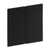 Wippe für Taster, 2-fach schwarz matt - Busch-art linear®   