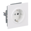 SCHUKO® Steckdosen-Einsatz Safety+ studioweiß matt - Busch-art linear® 