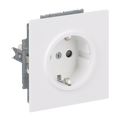 SCHUKO® Steckdosen-Einsatz Safety+ studioweiß matt - Busch-art linear®