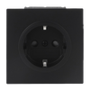 SCHUKO® Steckdosen-Einsatz Safety+ schwarz matt - Busch-art linear® 