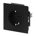 SCHUKO® Steckdosen-Einsatz Safety+ schwarz matt - Busch-art linear®
