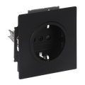 SCHUKO® Steckdosen-Einsatz Safety+ schwarz matt - Busch-art linear®
