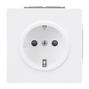 SCHUKO® Steckdosen-Einsatz Safety+ ohne Spreize studioweiß - Busch-art linear® 
