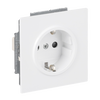 SCHUKO® Steckdosen-Einsatz Safety+ ohne Spreize studioweiß - Busch-art linear® 