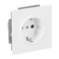 SCHUKO® Steckdosen-Einsatz Safety+ ohne Spreize studioweiß - Busch-art linear®