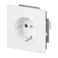 SCHUKO® Steckdose Safety+ ohne Spreize studioweiß matt - Busch-art linear®