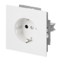 SCHUKO® Steckdosen-Einsatz Ausführung "flat" Safety+ studioweiß matt -