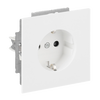 SCHUKO® Steckdosen-Einsatz Ausführung "flat" Safety+ studioweiß matt -