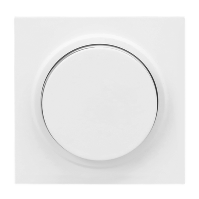 Zentralscheibe für Dimmer Drehknopf mit Glimmlampe studioweiß matt - Busch-art