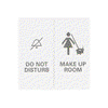 Wippe mit Aufdruck DO NOT DISTURB/MAKE UP ROOM für Taster, 2-fach studioweiß -