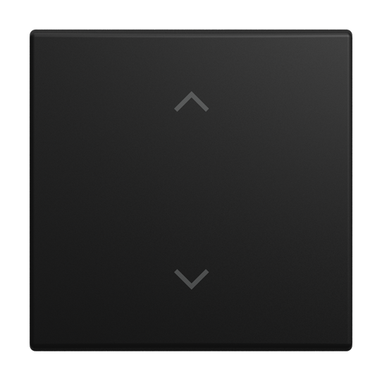Wippe mit Aufdruck Symbol "Pfeile" für Smart Switch 1-fach schwarz matt -
