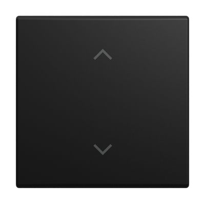 Wippe mit Aufdruck Symbol "Pfeile" für Smart Switch 1-fach schwarz matt -