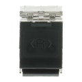 Modular-Jack-Einsatz Modular-Jack-Einsatz, Keystone Cat 6a RJ45 8(8)-Stecker