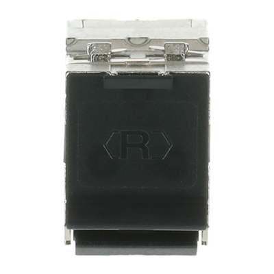 Modular-Jack-Einsatz Modular-Jack-Einsatz, Keystone Cat 6a RJ45 8(8)-Stecker