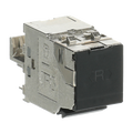 Modular-Jack-Einsatz Modular-Jack-Einsatz, Keystone Cat 6a RJ45 8(8)-Stecker