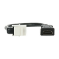 Kabelpeitsche HDMI-Keystone, Ausführung: gerade weiß