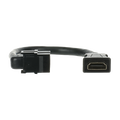 Kabelpeitsche HDMI-Keystone, Ausführung: gerade schwarz