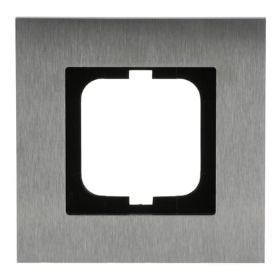 Abdeckrahmen 1-fach edelstahl - carat®