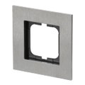 Abdeckrahmen 1-fach edelstahl - carat®