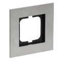 Abdeckrahmen 1-fach edelstahl - carat®