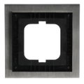 Abdeckrahmen 1-fach edelstahl - carat®