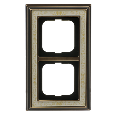 Abdeckrahmen 2-fach edelstahl - carat®