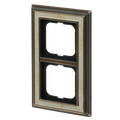 Abdeckrahmen 2-fach edelstahl - carat®