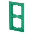 Abdeckrahmen 2-fach grün - Busch-axcent®