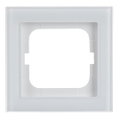 Abdeckrahmen 1-fach weißglas - Busch-axcent® pur