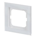 Abdeckrahmen 1-fach weißglas - Busch-axcent® pur
