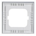 Abdeckrahmen 1-fach weißglas - Busch-axcent® pur