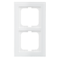 Abdeckrahmen 2-fach weißglas - Busch-axcent® pur