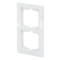 Abdeckrahmen 2-fach weißglas - Busch-axcent® pur