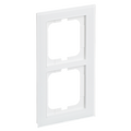 Abdeckrahmen 2-fach weißglas - Busch-axcent® pur