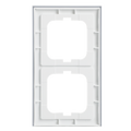 Abdeckrahmen 2-fach weißglas - Busch-axcent® pur